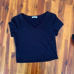 Black crop top